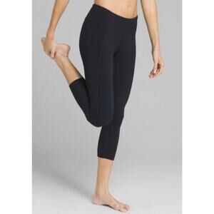 Prana Momento Capri Leggings – Black | Size XL